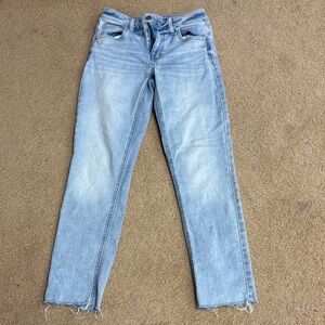 Maurices Light Blue Cropped Jeans